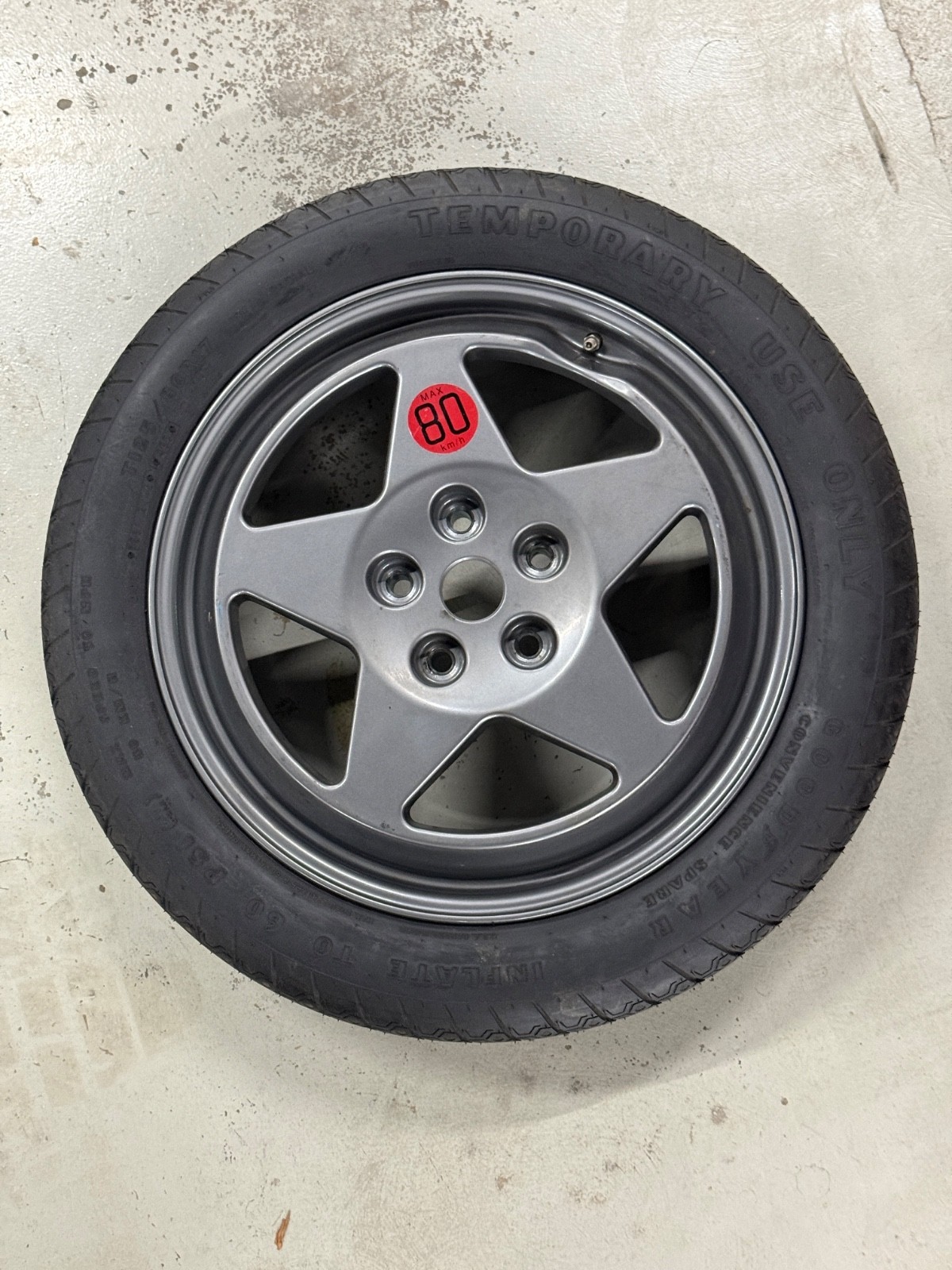 Ferrari 360 / F355 / 550 / 575 Space Saver Spare Wheel with Tire