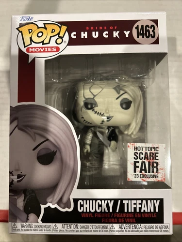 Funko Pop! Movies: CHUCKY/TIFFANY #1463 Hot Topic Scare Fair '23 Exclusive