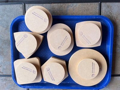 7 pieces GR Pottery Forms WALLIES Ceramic Molds Wooden
