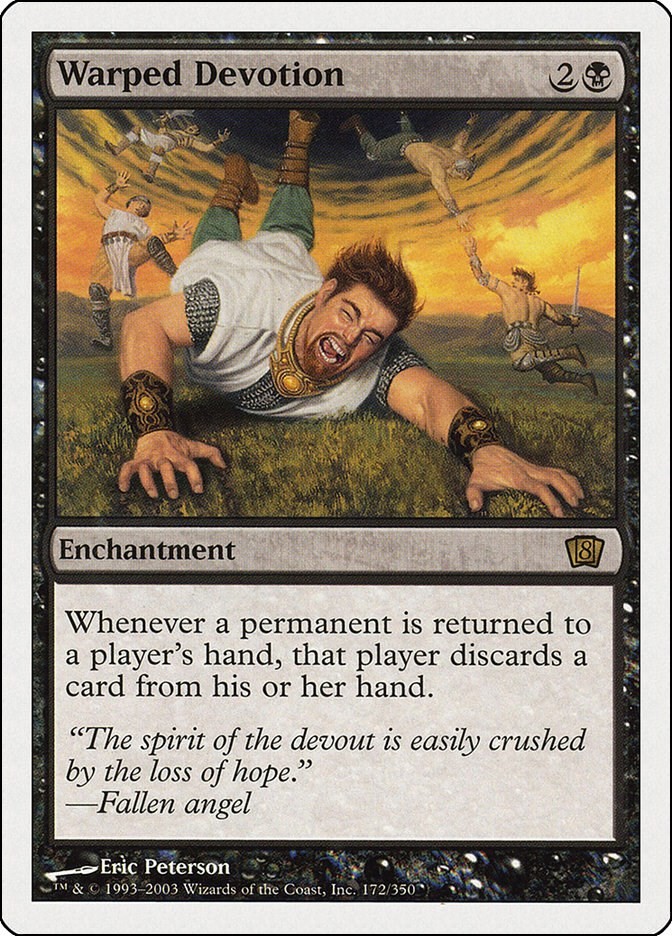 Warped Devotion - Normal LP MTG 8th Edition