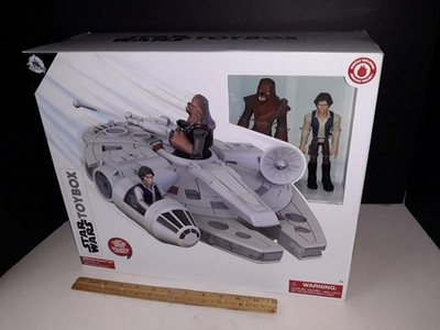 Star Wars Toybox Chewbacca & Han Solo & Millenium Falcon - Disney Store Figure