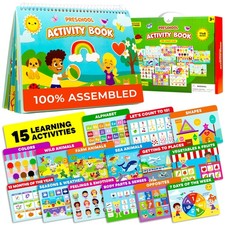 Preschool Activity Book for 3 4 5 Year-Old Kids   100 Assembled  Ready to U...