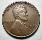 1924-D  LINCOLN CENT   VF   KEY DATE  #2102