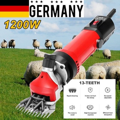 1200W Elektrische Schafschere Schermaschine Schere Trimmer Wollschere 6Gänge