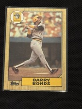 Topps 1987 Barry Bonds #320 Pittsburgh Pirates Rookie Baseball Trading Card. rookie card picture