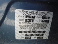 Used Rear Frame Crossmember fits: 2002 Jaguar X type Rear Rear Grade A