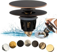Universal Bathroom Sink Drain Stopper, Fits Most Pop-Up Drains for Vessel Sink