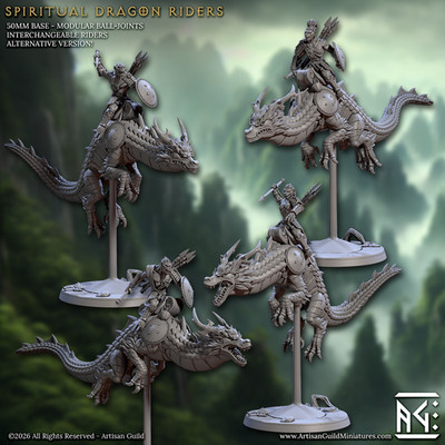 Artisan Guild - Vanara Dragon Riders (Tabletop & Rollenspiel Miniaturen)