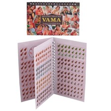 VAMA Multicolour Stone Bindis Self-Adhesive Kumkum Bindi Book for Women Girls