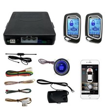 Universal Way Car Remote Engine Start with Car Alarm Key Engine Start Keyless...