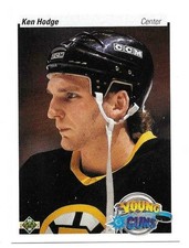 KEN HODGE 1990-91 UPPER DECK ROOKIE CARD MINT CONDITION. rookie card picture