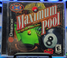 Maximum Pool (Sega Dreamcast, 2000) Complete Manual Registration Card Excellent!