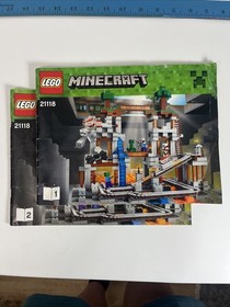 Lego Minecraft 21118 The Mine Instruction Manuals 1 and 2 Only
