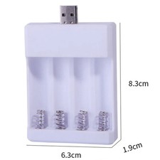 Fast USB 4 Slot Battery Charger AA/AAA Rechargeable Battery Universal Four Slot