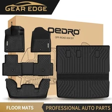 Floor Mats Trunk Mat w/Backrest Mat for 2023-2025  Honda Pilot TPE All-Weather