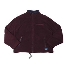 L.L.Bean 90s Katahdin Logo Polartec Fleece Jacket Burgundy Purple M