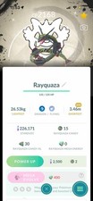 Shiny XXS Rayquaza Background go fest Pok mon GO Mini PTC