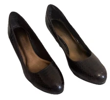 Christian Siriano For Payless Women's Size 8 Heels Brown Alligator Pump JKL-1-E