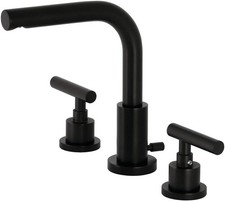 Kingston Brass FSC895.CML Manhattan 1.2 GPM Widespread Bathroom - Black