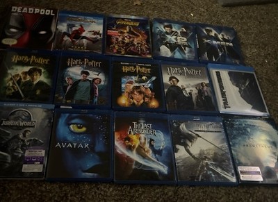 X-men, Deadpool, Avengers,Harry Potter Blu ray Lot of 18