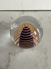 New ListingCzech Point Paperweight Orange and Blue Signed Stanislav Libensky
