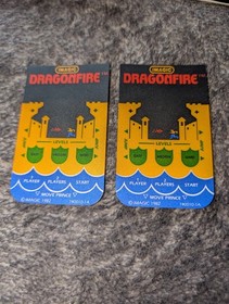 Dragonfire (Intellivision, 1983) Cartridge, Manual, Overlays, & Box! Tested!