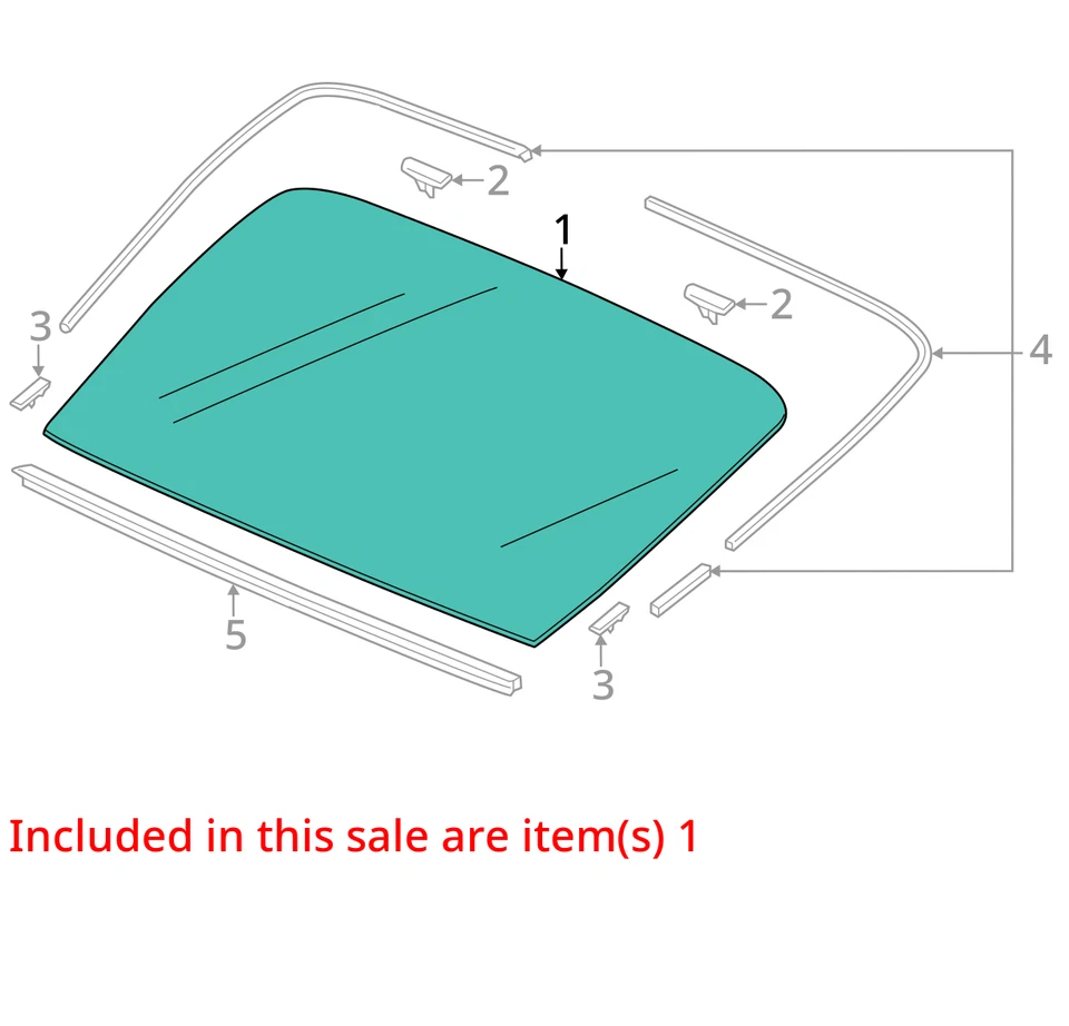 (LOCAL PICKUP ONLY) Back Glass Heated Fits 13-18 ILX 6854711 - Image 3 of 4