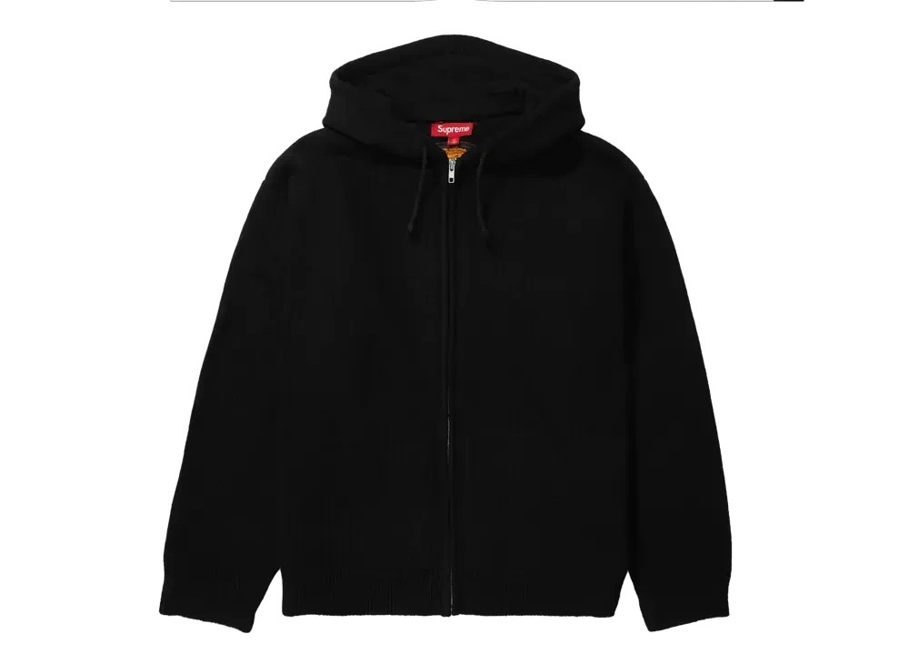 Supreme Last Supper Embroidered Zip Up Hooded Sweater 