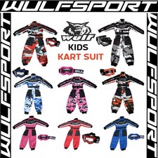 KIDS MOTOCROSS KART SUIT OFF ROAD GOGGLES JUNIOR QUAD DIRT PIT BIKE MX RACE KIT
