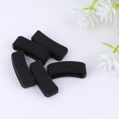 5 Pcs Silicone Watch Replacement Strap Loop Bands Holder for Watches