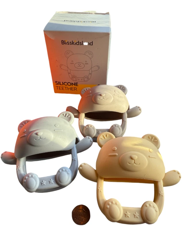 3 Packs Baby Teething Toy For 0-12 Months Food Grade Silicone Teething Mitt
Opens in a new window or