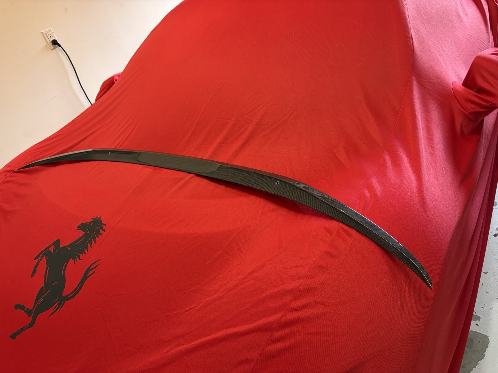 Ferrari F8 Tributo Rear Lip Spoiler Carbon Fiber