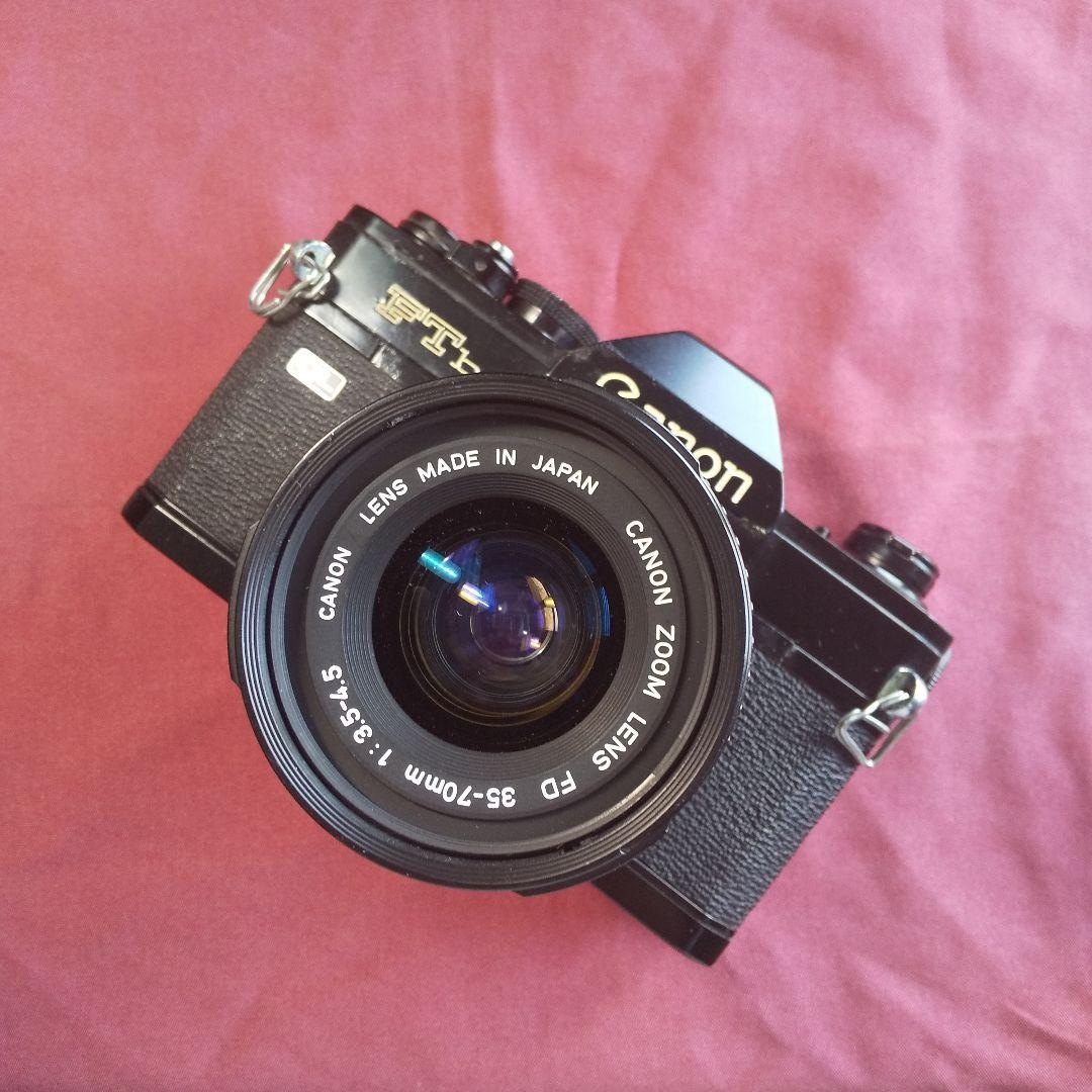Canon FTb QL black FD 35-70mm/f3.5~4.5 Canon FTb QL Black Film Camera with FD 35-70mm f3.5-4.5 Zoom