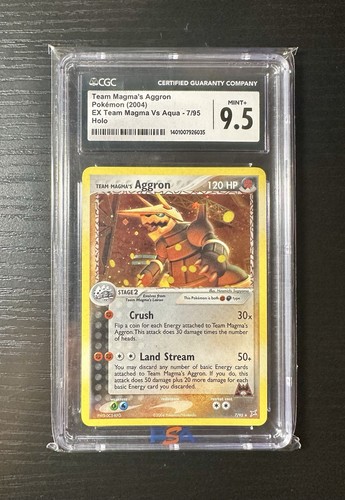 Team Magma's Aggron graded CGC 9.5 for sale on eBay