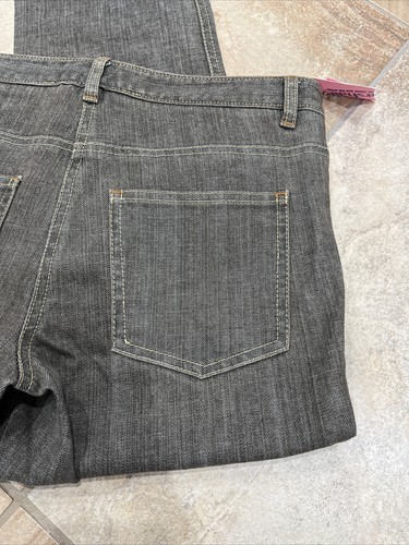 Theory Women 6 Brown Cotton Blend Denim Straight Leg Trousers Jeans U - Picture 9 of 9