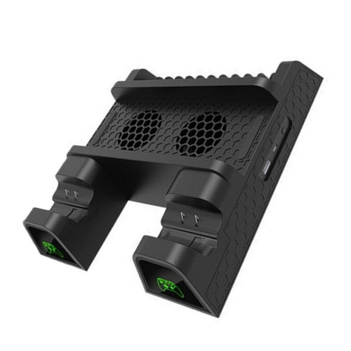 Double Controller Docking Stand Build-in Game Disc Storage Slot for X1X/X1S - Afbeelding 4 van 8