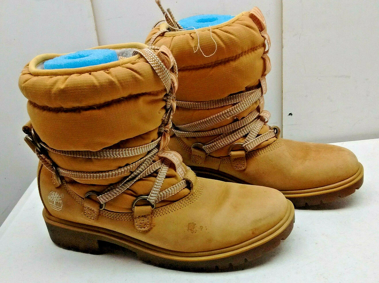 Stivaletti Timberland 650 oro pelle pull on shearling scarpe invernali da donna 6 5 M