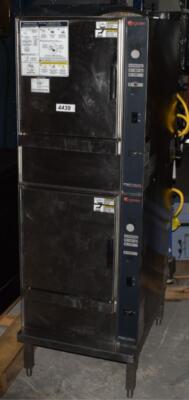 GROEN 10 PAN DOUBLE STACKED NATURAL GAS CONVECTION STEAMER MODEL SSB-5GF (#4439)