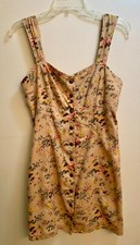 Laura Ashley & Urban Outfitters Dress - Mini Floral Jumper Linen Blend - Size M