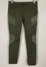 Rag  Bone Womens Halifax Slim Paneled Legging Jean Size 28 Army Green EUC