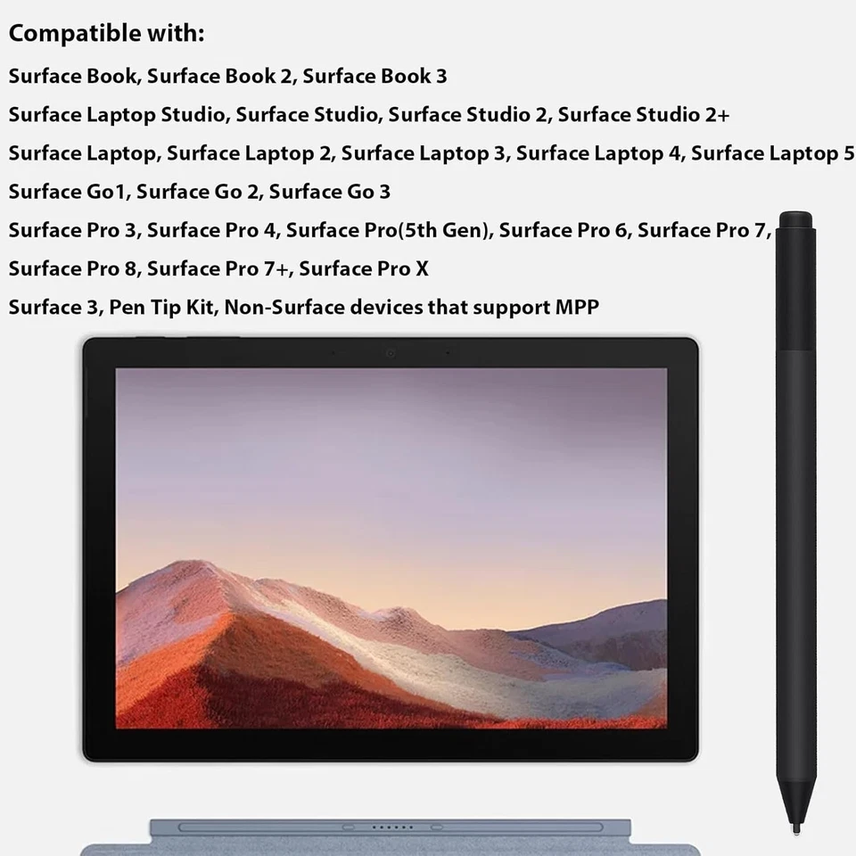 Microsoft Surface Stift für Surface Pro: 7+, 8, 7, 6, 4, 3  - Schwarz - B-Ware!! - Bild 4 von 4