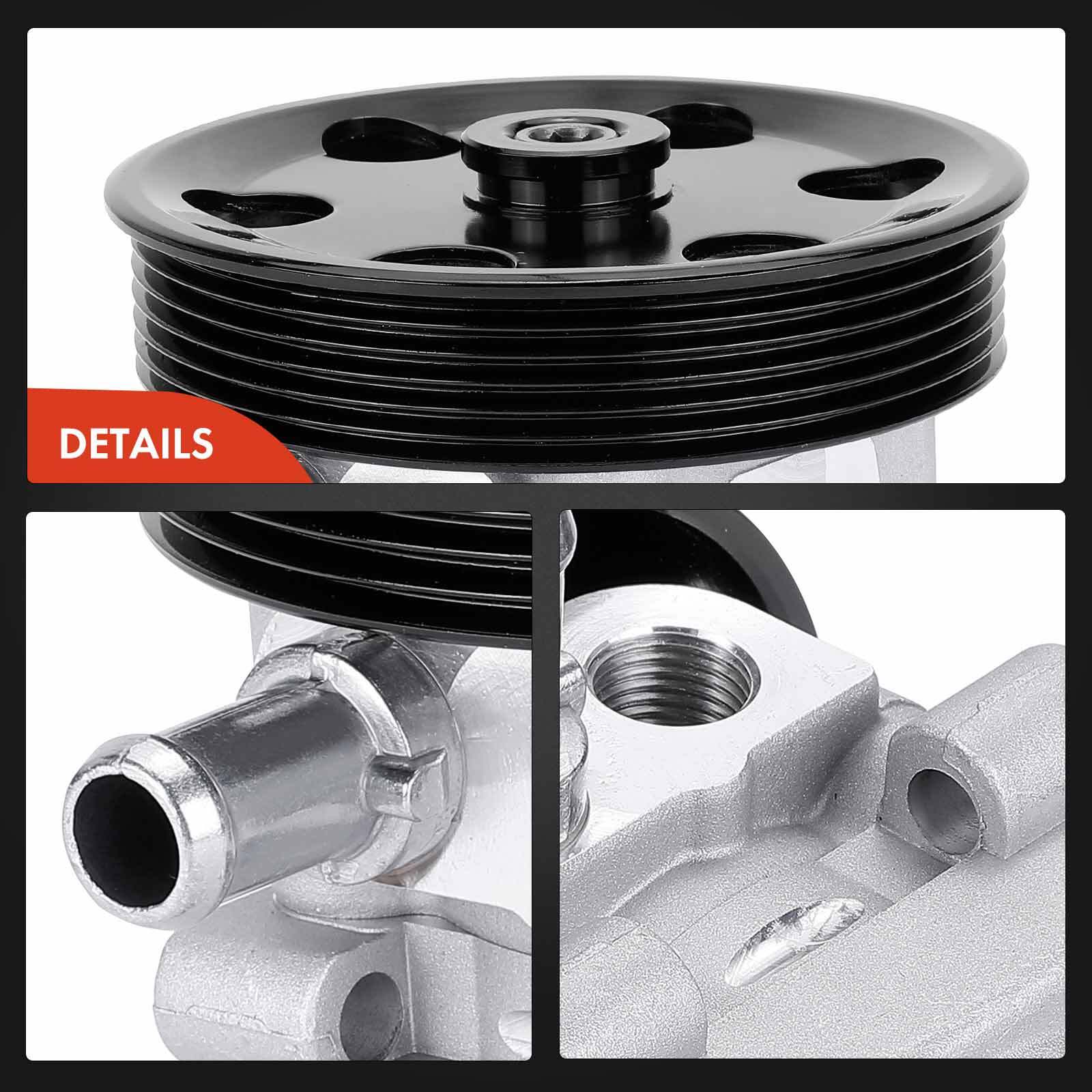 New Power Steering Pump w/Pulley for Maserati Quattroporte 2004-2012 4.2L 4.7L