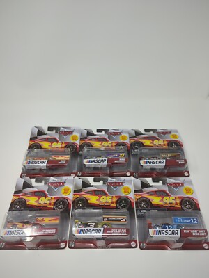 2024 Disney Pixar Cars NASCAR Edition COMPLETE SET OF 6 - McQueen/Gogo/Bubba