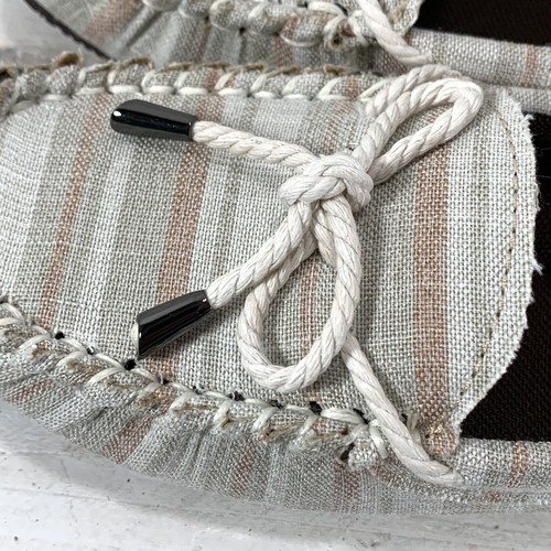 Lamo Moccasins Women's 6 Sabrina Moc II Beige Stripe Size 6 NEW - Picture 3 of 9