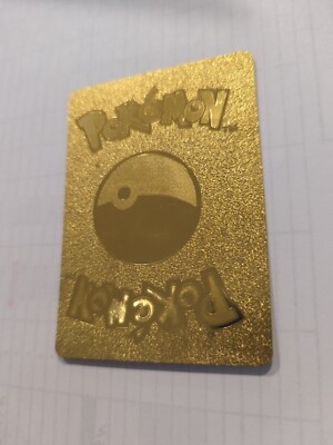 Pikachu Basic TCG Gold Foil Card Fan Art Mint Game New HP 90