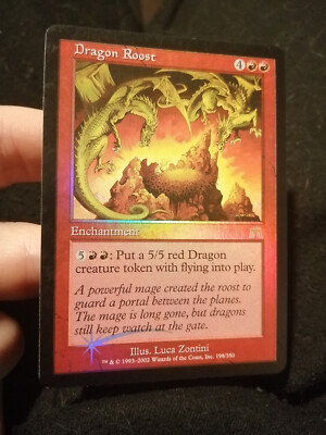 MTG Dragon Roost 198/350 Onslaught Rare Foil Eng Excellent