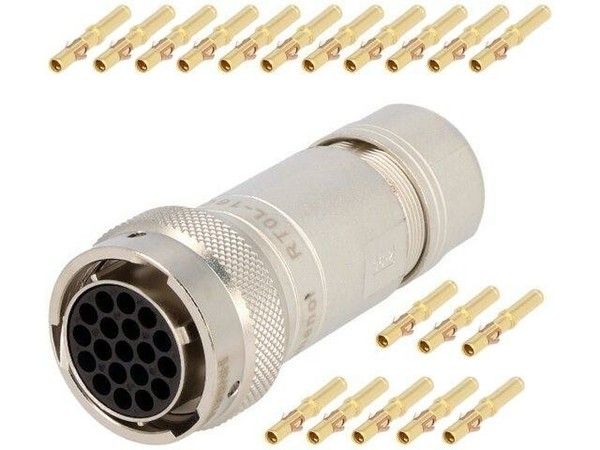 RT0616-19SNH-K Steckverbinder: Rund Serie: RT360 Stecker Weiblich Pin: 19 13A Am-image