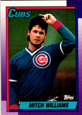 1990 Topps Baseball Chicago Cubs Mitch Williams #520