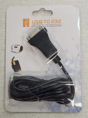 USB to RS232 Serial Adapter 6 Feet USB to RS-232 Male 9-pin DB9 Serial Cable