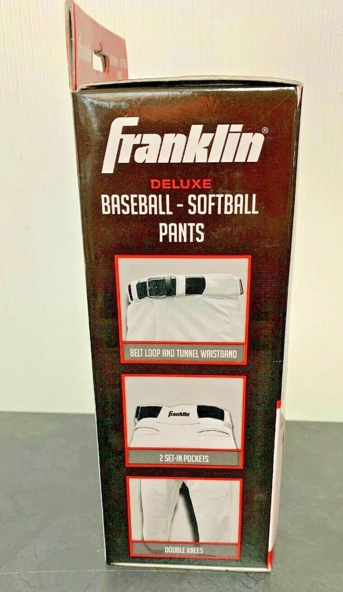 Franklin Deluxe Kinder Baseball Softball Hose im Knicker Style weiß Jugend XS 22"
